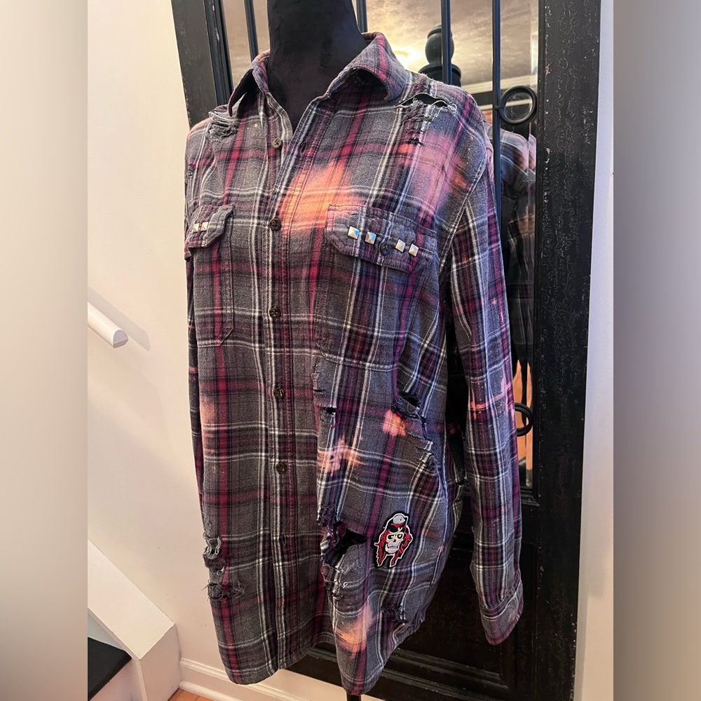 Upcycled Faded Glory Poison Flannel